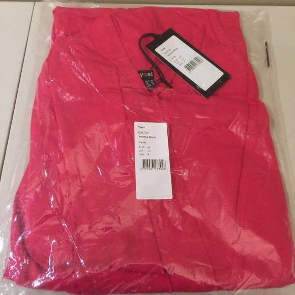 Yest Yessica Ladies Short Cardigan Sweater Cerise Pink 80474B Various Sizes - Picture 12 of 16